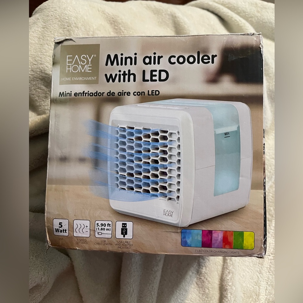 Easy Home, Home Environment Portable LED Air Cooler . * New In Box